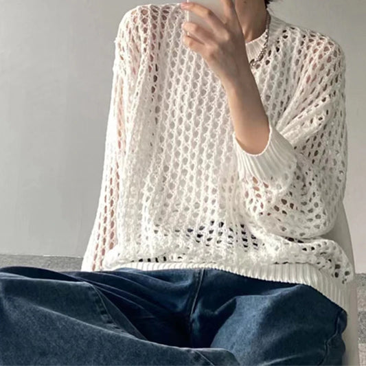 Pull Top Chic Knit Autumn Elegance