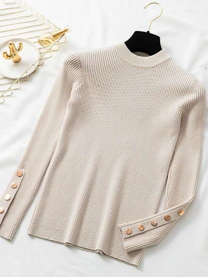 Pull Chic  Button-Up Sweater