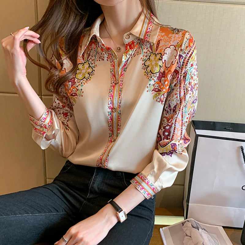 Chemise Eclat Floral Casual Chic